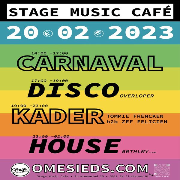 20 Feb 2023 Carnaval Maandag - OmeSieds - Stage Music Cafe, Eindhoven, NL